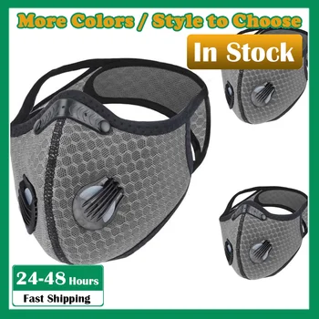 

Breathable Safety Air Fog Mouth Mask With Breathing Valve Unisex masque en tissus lavable Face Mask Protection Foggy Haze Mask