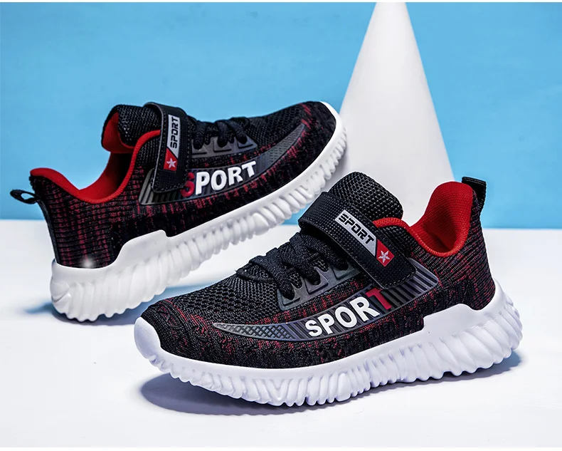 Детская обувь; обувь для мальчиков; спортивная обувь для девочек; Детские кроссовки; Брендовая детская повседневная Студенческая обувь для бега; двухслойная сетка