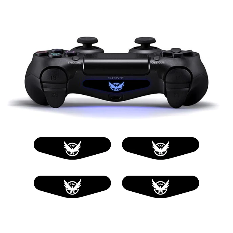 4 шт./компл. светодиодный наклейка для бара наклейки для Playstation 4 PS4 тонкий PS4 Pro светильник наклейки крышка для Dualshock 4 PS4 игровой контроллер