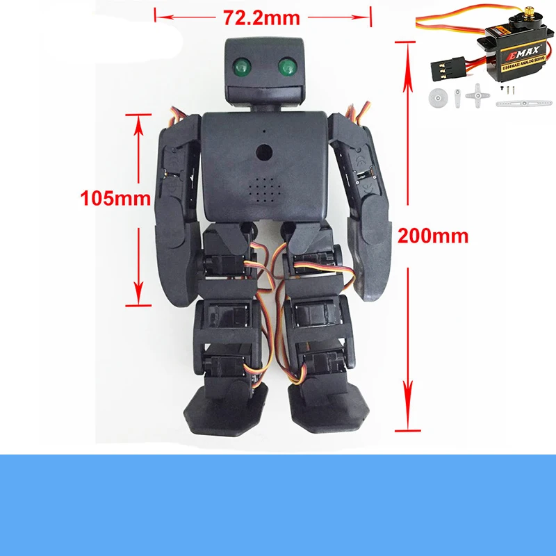 4 servo biped robot