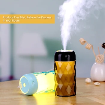 

New Multifunctional Humidifier Simple USB Humidifier Handy Aroma Diffuser Humidifier with Mini LED Light Fan
