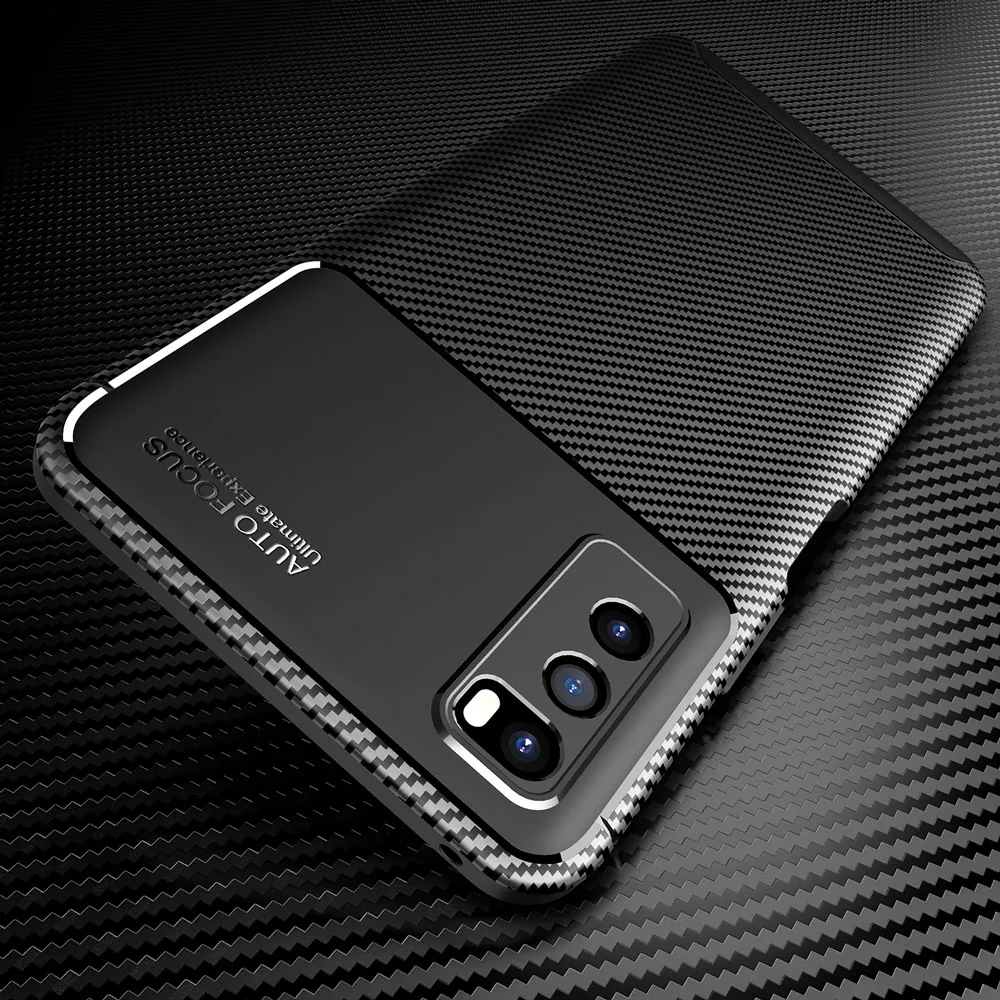 Enjoy Z Shockproof Carbon Case for Huawei 20 Pro Silicone TPU Cover EnjoyZ Phone Soft Back | Мобильные телефоны и