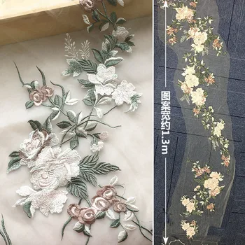

1pcs Oversized Embroidery Lace Fabric Applique Accessories Handmade DIY Back decal Wedding Decoration Lace Flower