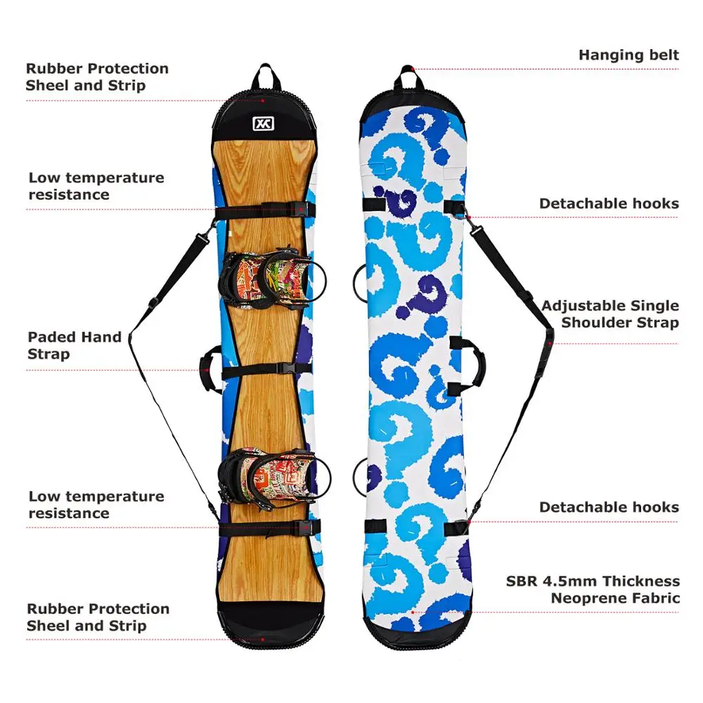 XCMAN Snowboard Sleeve Whole Cover Protection Suitcase Case Snowoard Bag for Easy Carry & Protection from Scratches