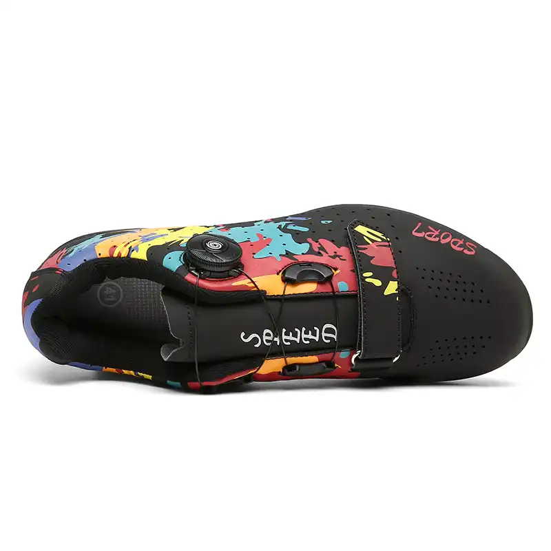 サイクリング靴スニーカーフラット男性の経路の道路サイクリング靴spd Slペダル男性自己ロック通気性自転車スニーカー サイクリングシューズ Aliexpress