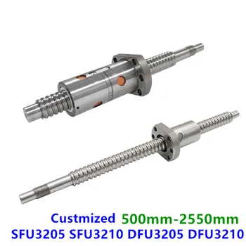 

1pcs Any length 500 - 2550 mm RM 3205 Anti Backlash ball screw SFU3205 SFU3210 DFU3205 DFU3210 with Ball Nut Ballnut CNC parts