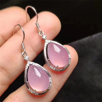 

Jadery Classic Natural Jade Stone Dangle Drop Earrings For Women Gems Sterling Silver 925 Jewelry Decoration Christmas Gifts New