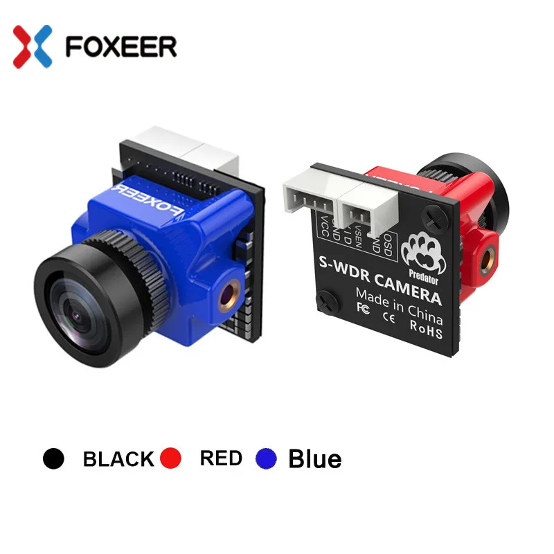 Foxeer Micro Predator 4 Super WDR 4ms Latency OSD 1000TVL Mini FPV Camera For RC Racing Drone Multirotor Spare Parts | Игрушки и хобби