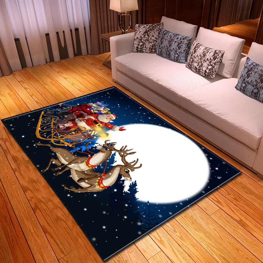 Коврик с рождественским дизайном для гостиной, украшение для дома, большой ковер для детской комнаты, 3D Рисунок, Детский ковер, прикроватные Коврики для спальни - Цвет: XSD24