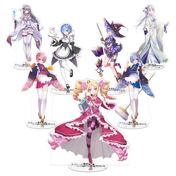 

Anime Acrylic Stand Re:Life in A Different World from Zero Anime Derivative Desktop Decoration Anime Fan Gift