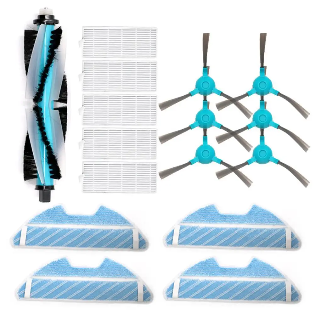Фильтр Adoolla/боковая щетка/швабра/основная щетка для Conga 1290 1390 Роботизированный пылесос запасные части