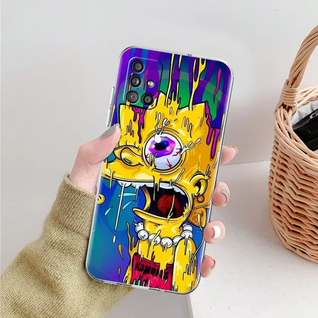 Soft TPU Case For Samsung Galaxy A51 A21s A52 A71 A12 A31 A41 A32 A02s M31 A11 A72 Transparent Phone Cover Cartoon Sim Boy Pons PTTM-CLS11