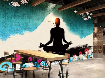 

[Self-Adhesive] 3D Yoga WG829 Wall Paper mural Wall Print Decal Wall Murals Belly