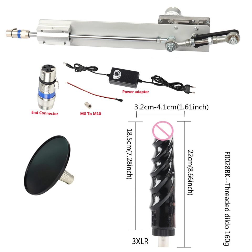 FREDORCH DIY Sex machine With Speed Regulation Adapter Adjustable Reciprocating Linear Machine DIY love machine for women