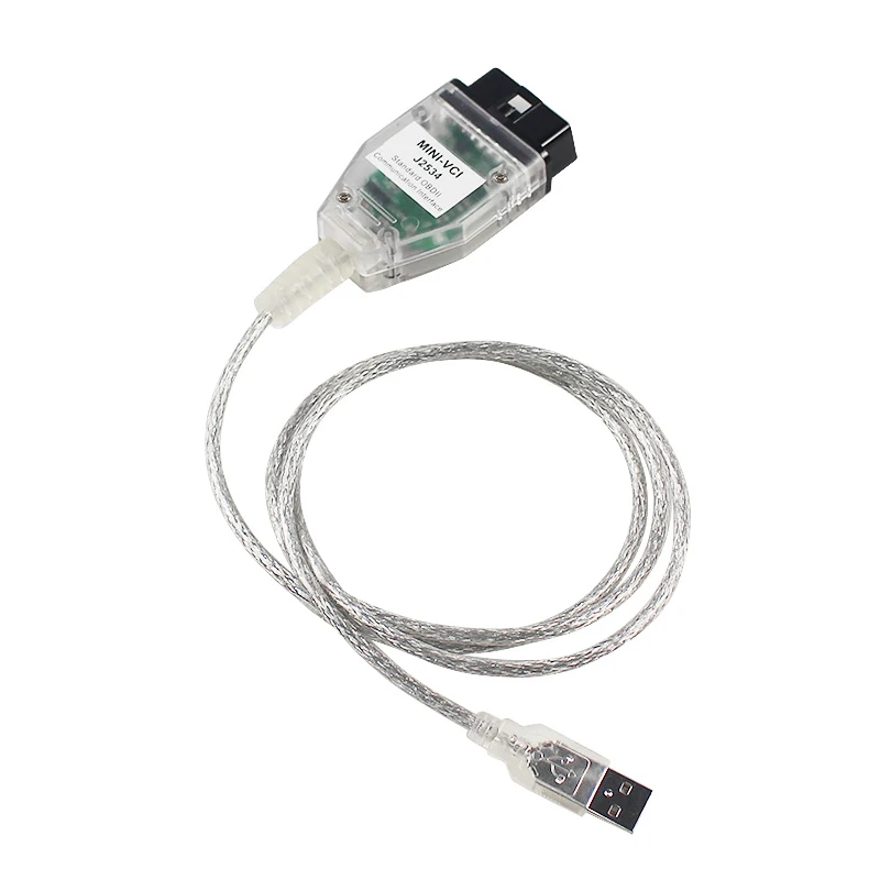 Mini VCI OBD2: Câble de Diagnostic Automobile pour Toyota TIS Techstream - Connecteur Interface MINI-VCI J2534 avec puce FTDI FT232RL