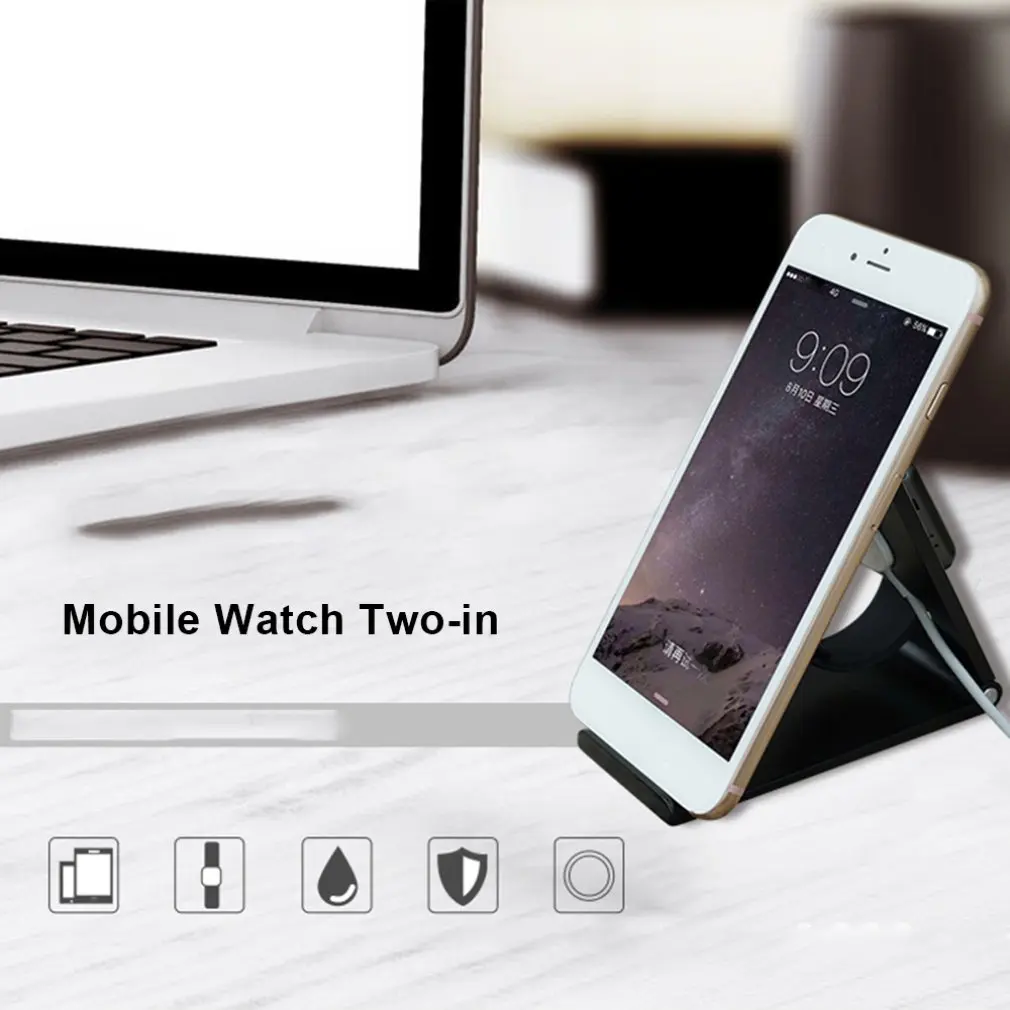  Tragbare 2 in 1 Multi Lade Dock Stehen Docking Station Ladegerät Halter für Apple Uhr für iPhone Ha