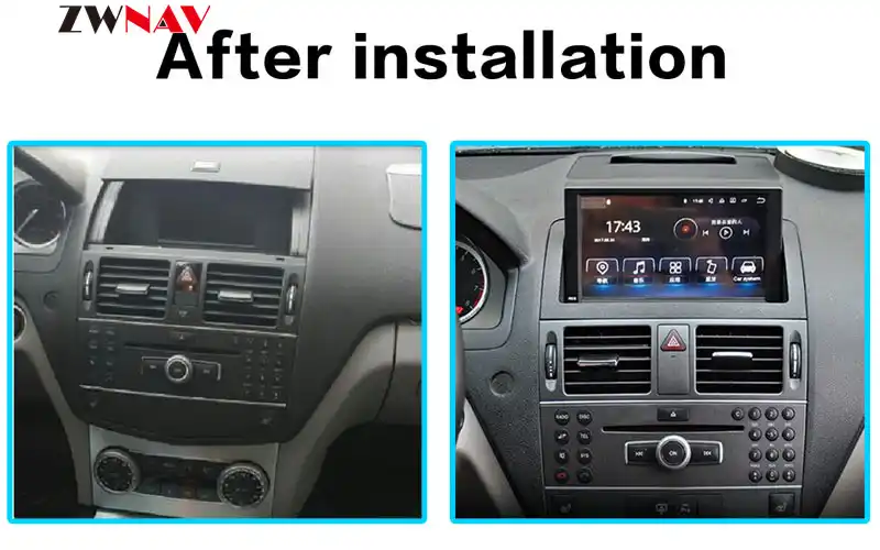 Android 8 0 Car Multimedia Player Head Unit For Mercedes Benz C Class W204 C200 2007 2014 Radio Stereo Audio Gps Tape Recorder Car Multimedia Player Aliexpress