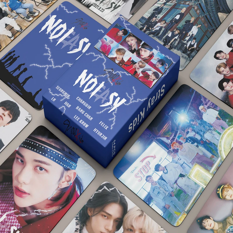 55PCS / Kpop Stray kids NO EASY Lomo Cards ATEEZ TXT TWICE NCT Bangtang Boys TXT ENHYPEN ITZY MAMAMOO Card album idol fan card