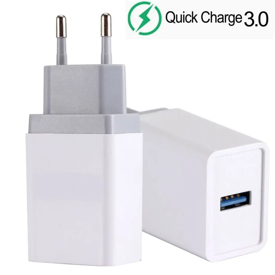 Быстрое зарядное устройство QC3.0 QC 3,0 USB зарядное устройство для путешествий умный адаптер быстрой зарядки ЕС США Великобритания Разъем для SAMSUNG IPHONE HUAWEI