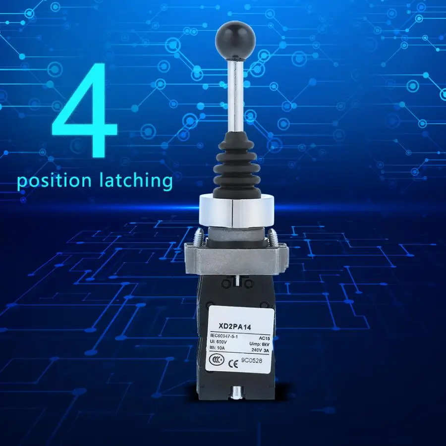 1 шт. XD2PA14 10A 4 Позиции без крепления джойстика воблер переключатель четыре пути