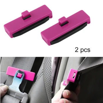 

Car Safety Belt Clip Clamp Colored For Vehicle Seat Belt Tension Device Automobile Clips SD-1409 6 Colors Excellent