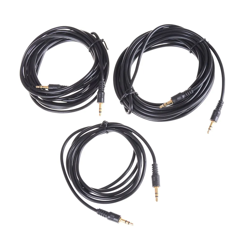 Male To 3.5mm Jack Male AUX Audio Stereo Headphone Cable Auxiliary Cord For Earphone Car Speaker 1.5/3/5M 3.5mm