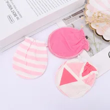 3 пары, модные детские перчатки против царапин, детские защитные Хлопковые варежки-царапки, мягкий хлопок, Handguard