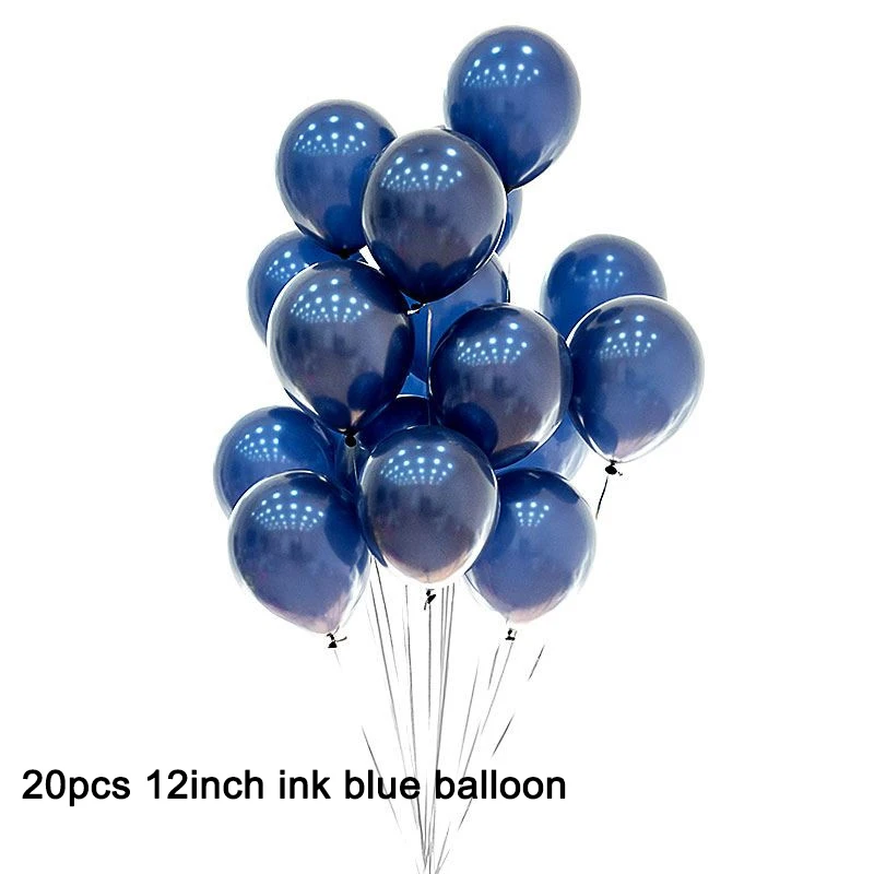 20pcs ihk blue 16 дюймов фольга для дня рождения Воздушные Шары Баннер Сладкие 16 вечерние украшения для маленьких детей и взрослых мальчиков и девочек мой первый 1-й год поставки - Цвет: 20pcs ihk blue