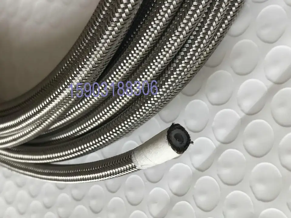 ブレーキオイルホース 25 Cm - 95 オートバイ用ステンレススチール編組ブレーキオイルホースライン、ステンレススチール圧着 1  ブレーキオイルホース 1M/2M/3M/5M/8M/10M オートバイ用編組ステンレススチールブレーキラインホース 流体油圧ホース ラインメイト樹脂  ホース ... バイクのブレーキライン バイクブレーキホース オートバイ油圧ステンレススチール編組ブレーキライン流体オイルチューブ 10 Cm -