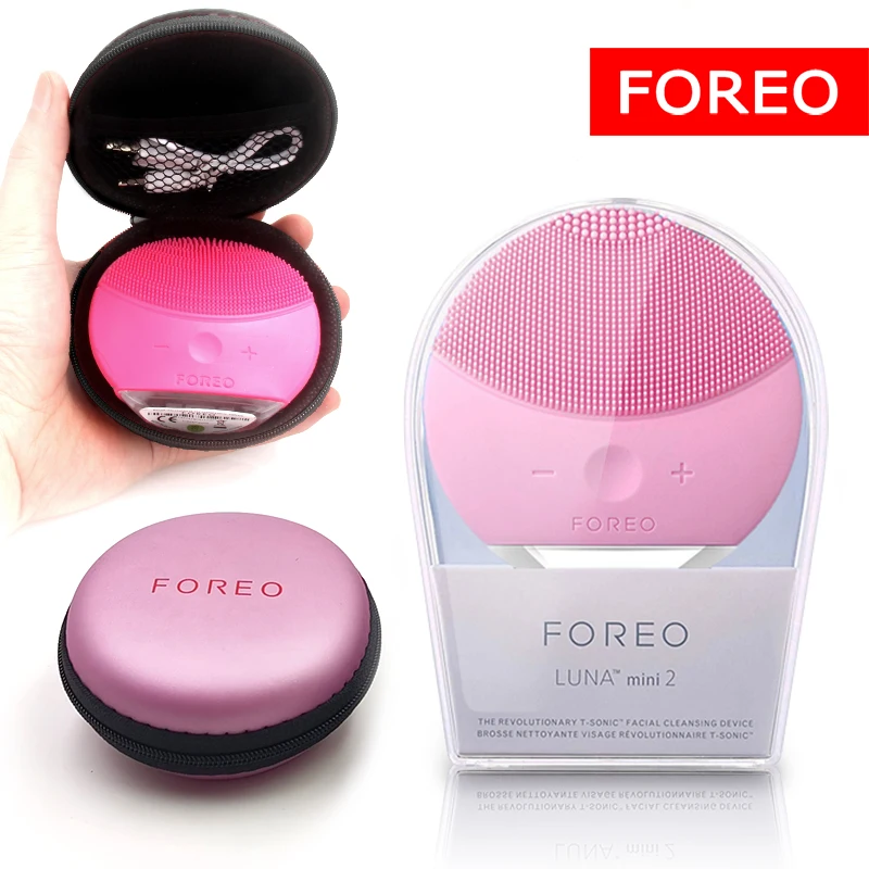 Силиконовая Очищающая щетка для лица Foreo Luna mini2 real LOGO, USB зарядка, водонепроницаемая, уровень 8|Устройства для чистки лица| | АлиЭкспресс