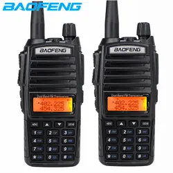 2 шт BaoFeng UV-82 8 W портативной рации двухдиапазонный VHF/UHF двухстороннее радио двойной PTT Портативный любительского радио UV82 с гарнитуры