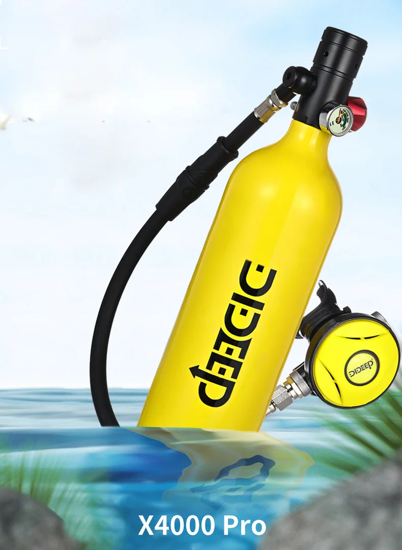 US $155.62 Mini 1L Scuba Diving Cylinder Oxygen Tank Set Dive Respirator Air Tank Hand Pump for Snorkeling Breath Diving Equipment Mergulho