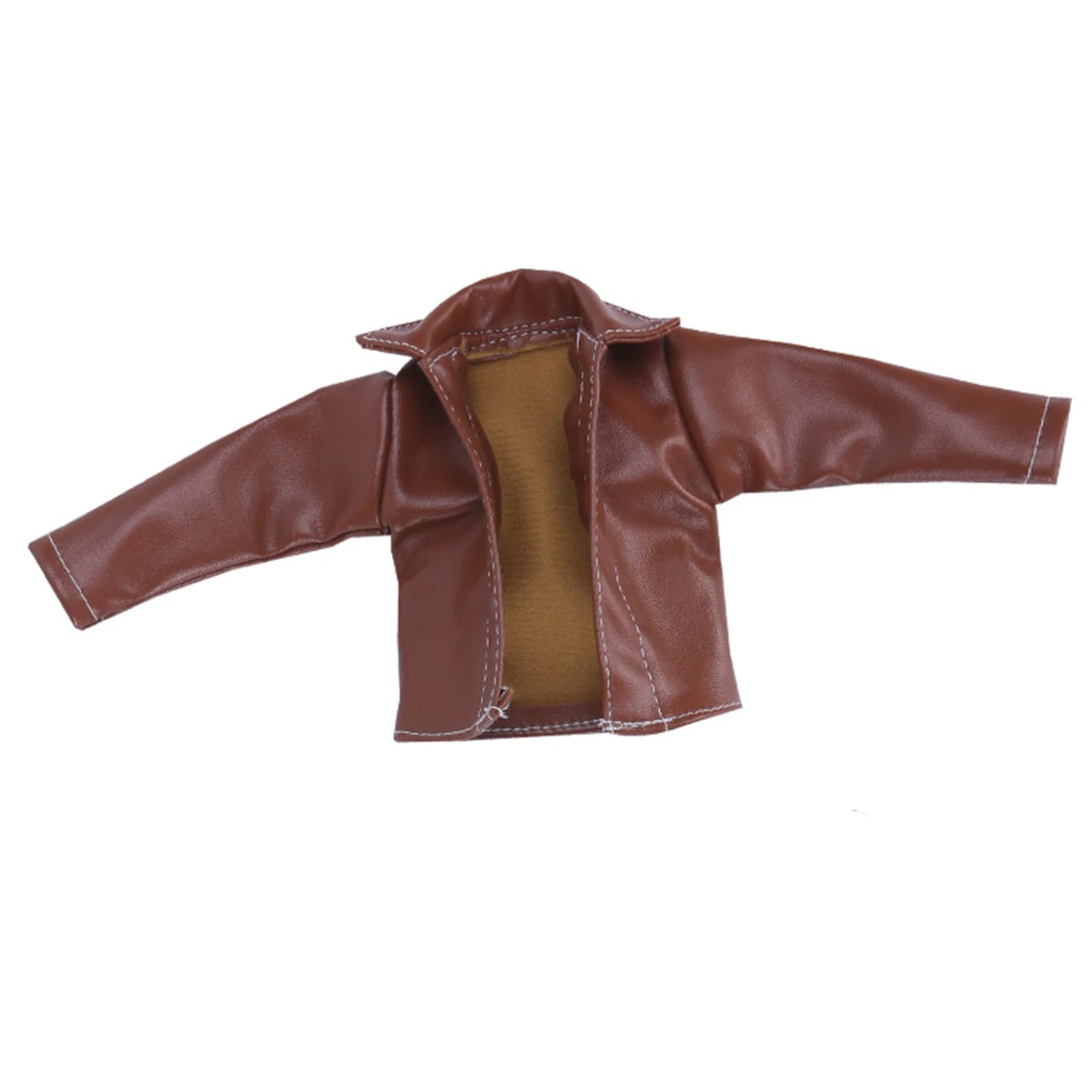 Retro Leather Jacket Outfit Set for 11 Inches Barbie Ken BJD FR SD Doll Clothes Accessories