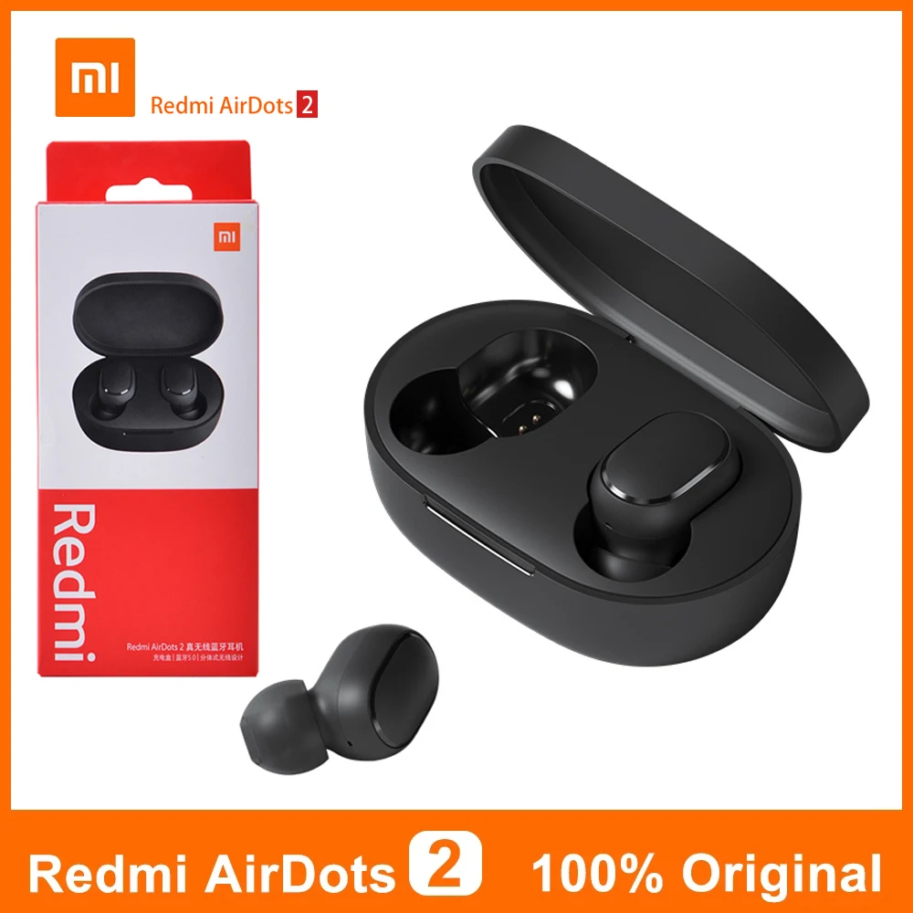 TWS-гарнитура Xiaomi Redmi AirDots 2 Bluetooth 5 0 шумоподавление управление с микрофоном |