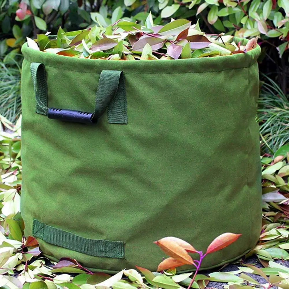 Садовая сумка для хранения, складной многоразовый садовый мешок для компоста, водонепроницаемый Оксфордский мешок для мусора, ведро для хранения фруктов