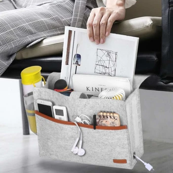 

Felt Bedside Storage Bag Student Dormitory Bedside Storage Hanging Bag Bedroom Storage Hanging Bag