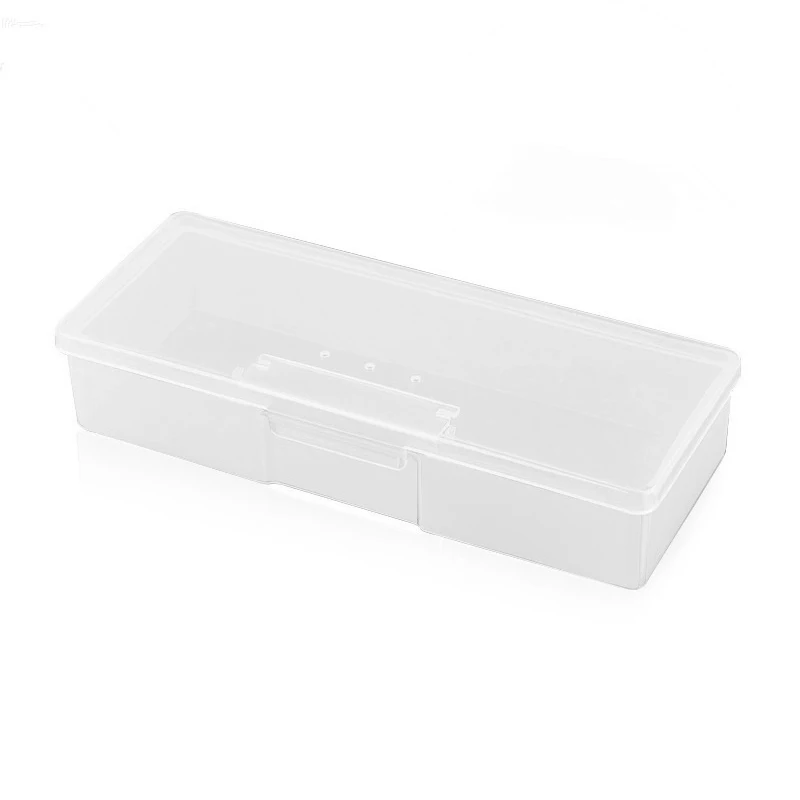Пластик прозрачный ящик для хранения ногтей специальный инструмент коробка для хранения небольших ящик для хранения, маникюр инструмент Nail Art пустой контейнер-Органайзер
