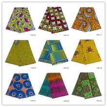 Хлопок ткани для платья оптом африканская ткань Анкара Африканский Воск Принт tissus африканская ткань с принтом 1306