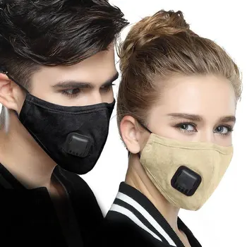 

Korean Fabric mouth face mask PM2.5 Anti Haze/Anti dust mouth mask Respirator mascaras With Carbon Filter Respirator Black Mask