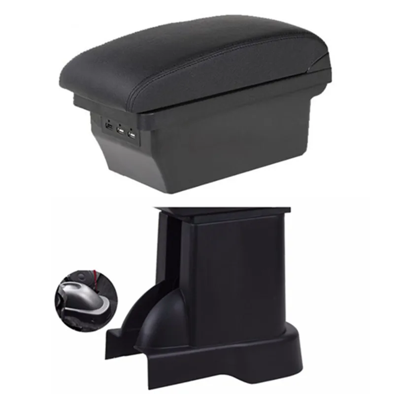 For Suzuki Alto accessories car armrest leather arm rest usb strorage box car styling center