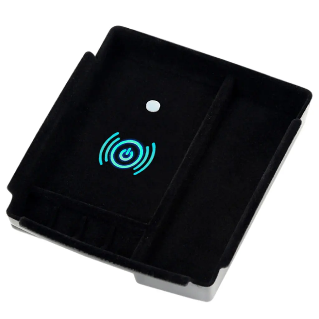 Automotive Phone Wireless Charger Center Console Organizer Fits For
