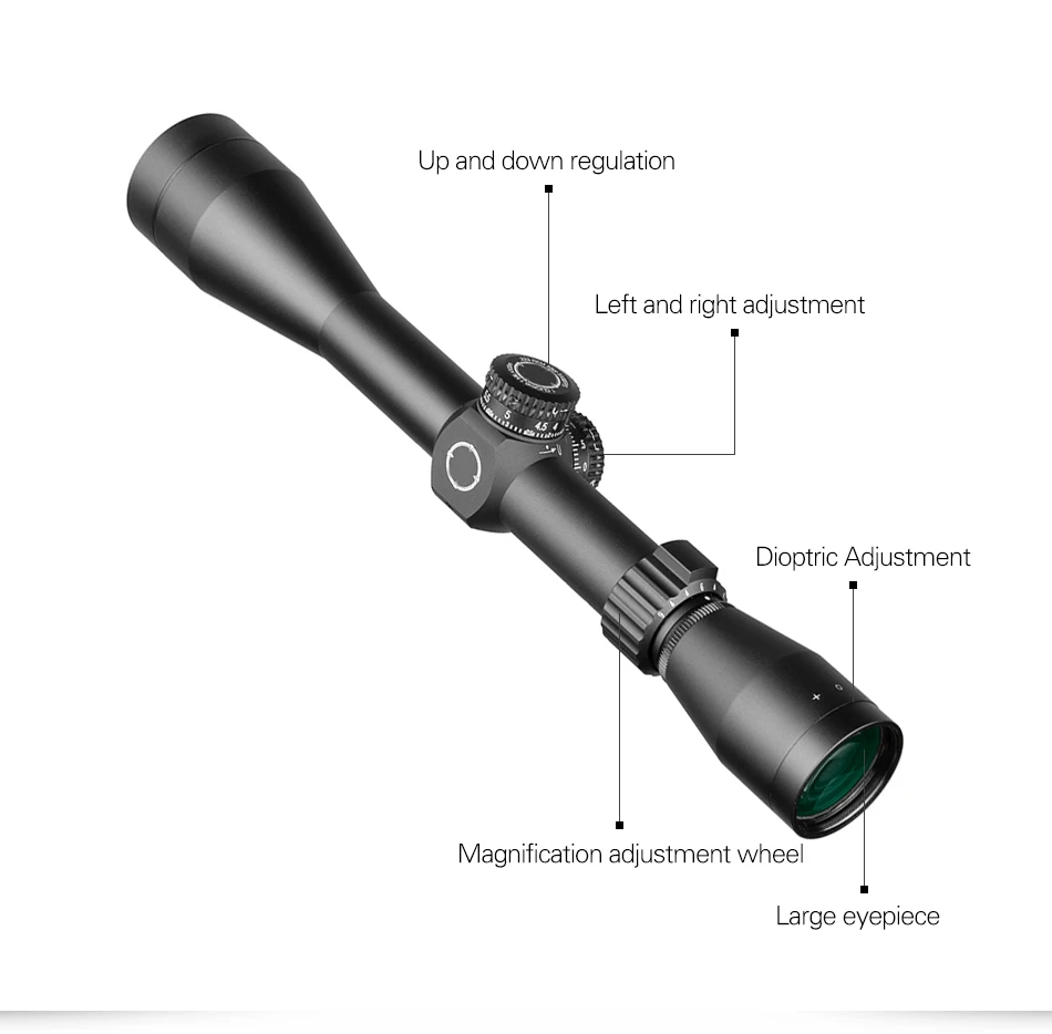 Escopos para Airsoft Gun com Montagem Escopo Ponto Tático Riflescopes Visão Óptica 3-9x40 Caça 6-18x40 4-12x40 Mil 10 Lunetas Riflescopes
