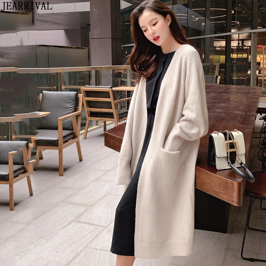 Long Cardigans Korean Style Long Sleeve 