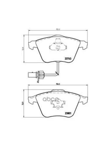 Колодки Тормозные Передние Brembo P85084 Brembo арт. P85084