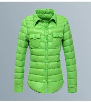 

Women Down Coat Lightweight Down Jacket Women's Long Sleeve Slim Coat White Duck Down Jackets Slim Clothing