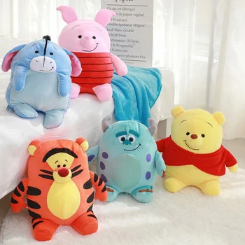 

Children plush toy bear tiger cartoon blanket kids baby stuffed toy blanket