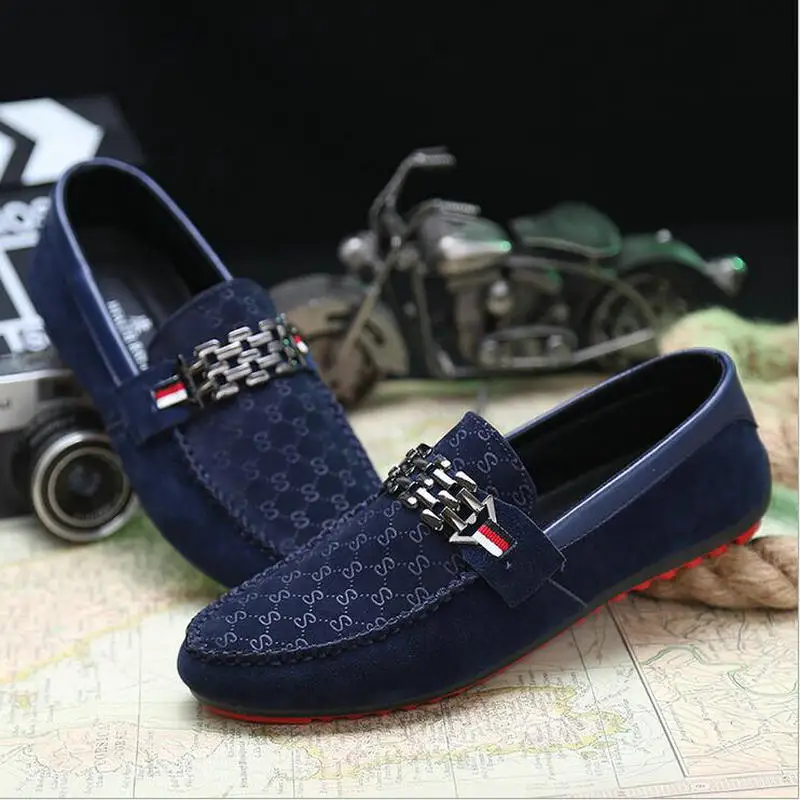 

2017 Spring New Slip On Casual Men Shoes Red Bottoms Loafers Breathable Comfort Men's Casual Flat Moccasin Driving Shoes