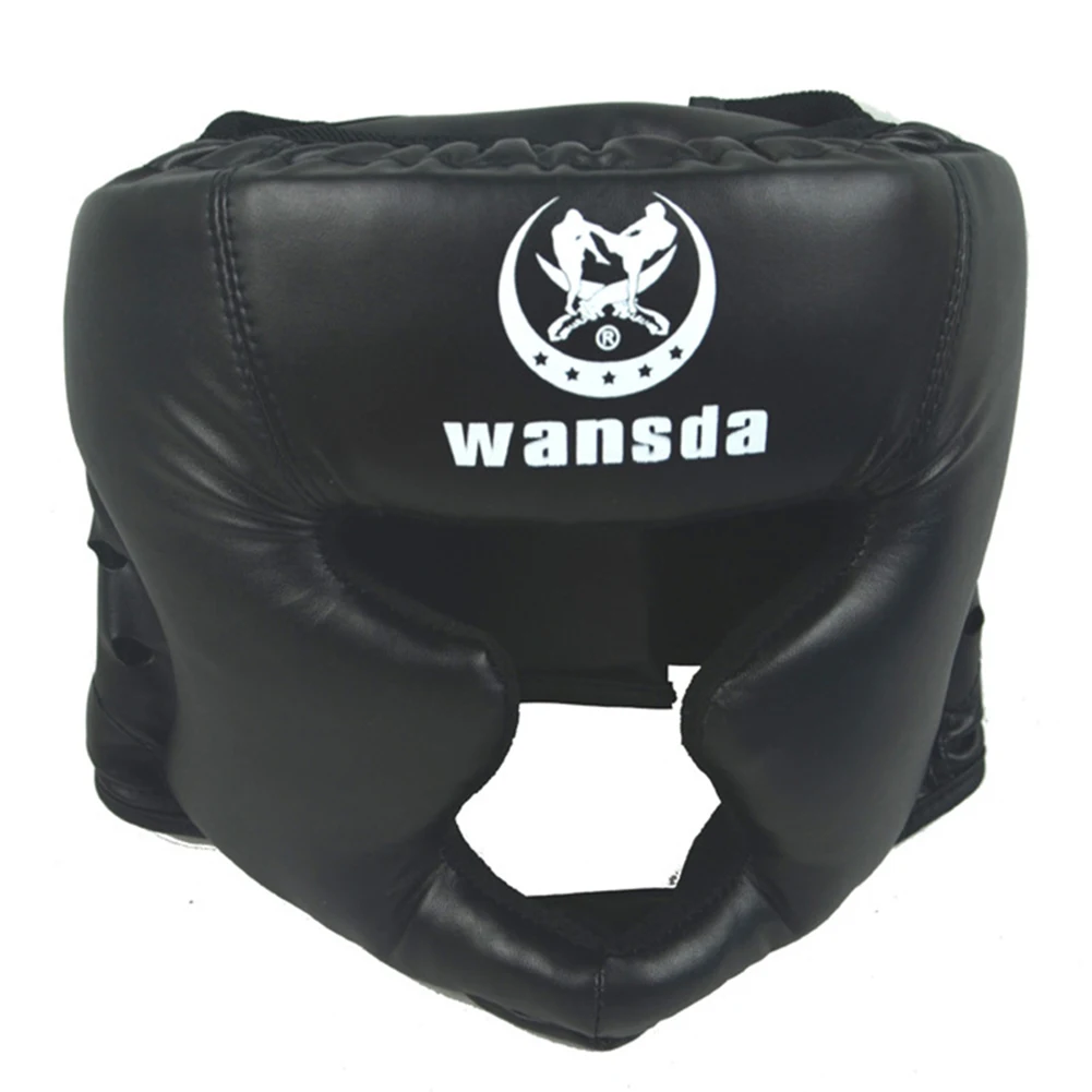 Fighting Head Guard Sparring Helmet Head Protector Unisex Headgear Synthetic Leather Headgear LMCLJJ Boxing Headgear Size : S 