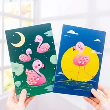 Творческий мультфильм Фламинго А5 блокнот милый студенческий 32K блокнот