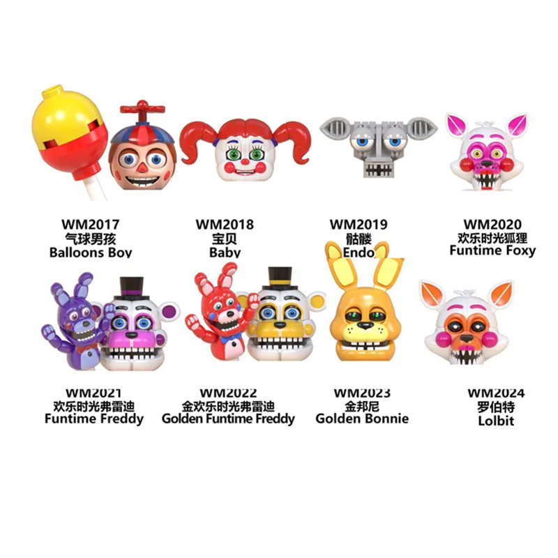 Серия фильмов Funtime Freddy Golden Бонни мини-фигурки кирпичи сборные строительные блоки